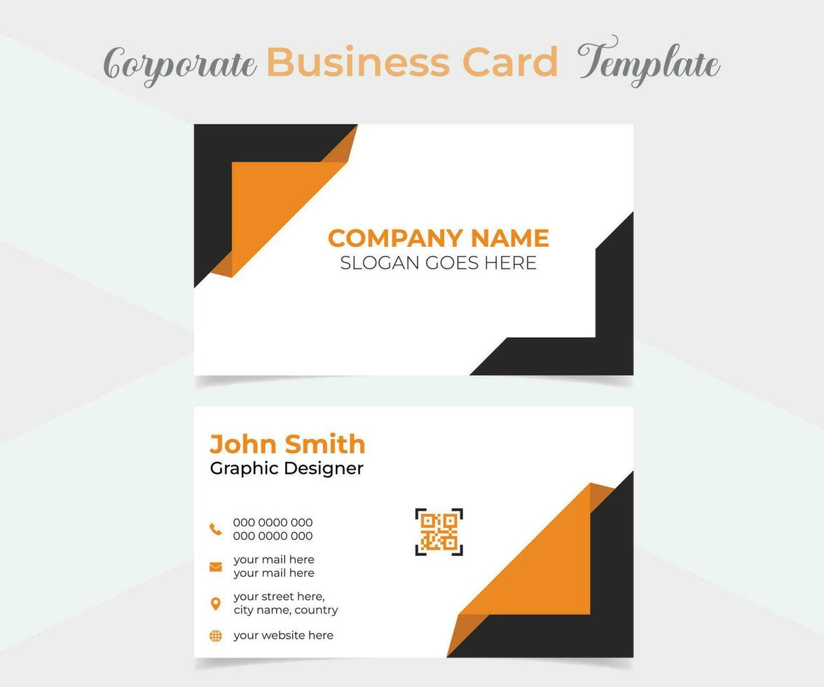 elegant and modern business card template design vector