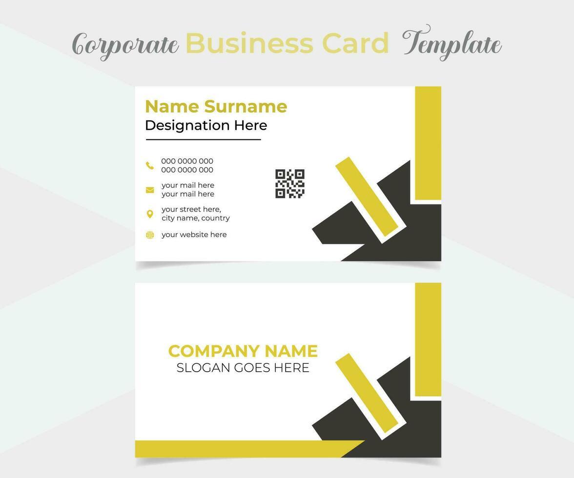 elegant and modern business card template design vector