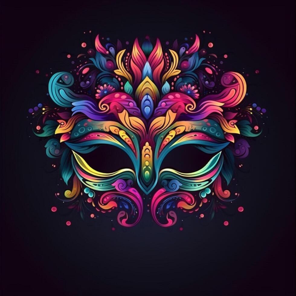 Colorful carnival mask photo