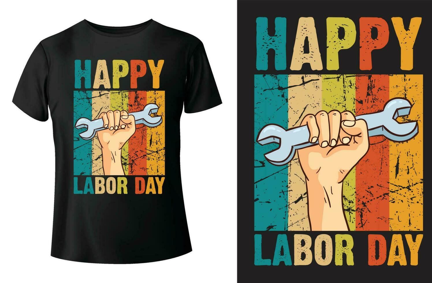 Happy labor day t shirt design vector