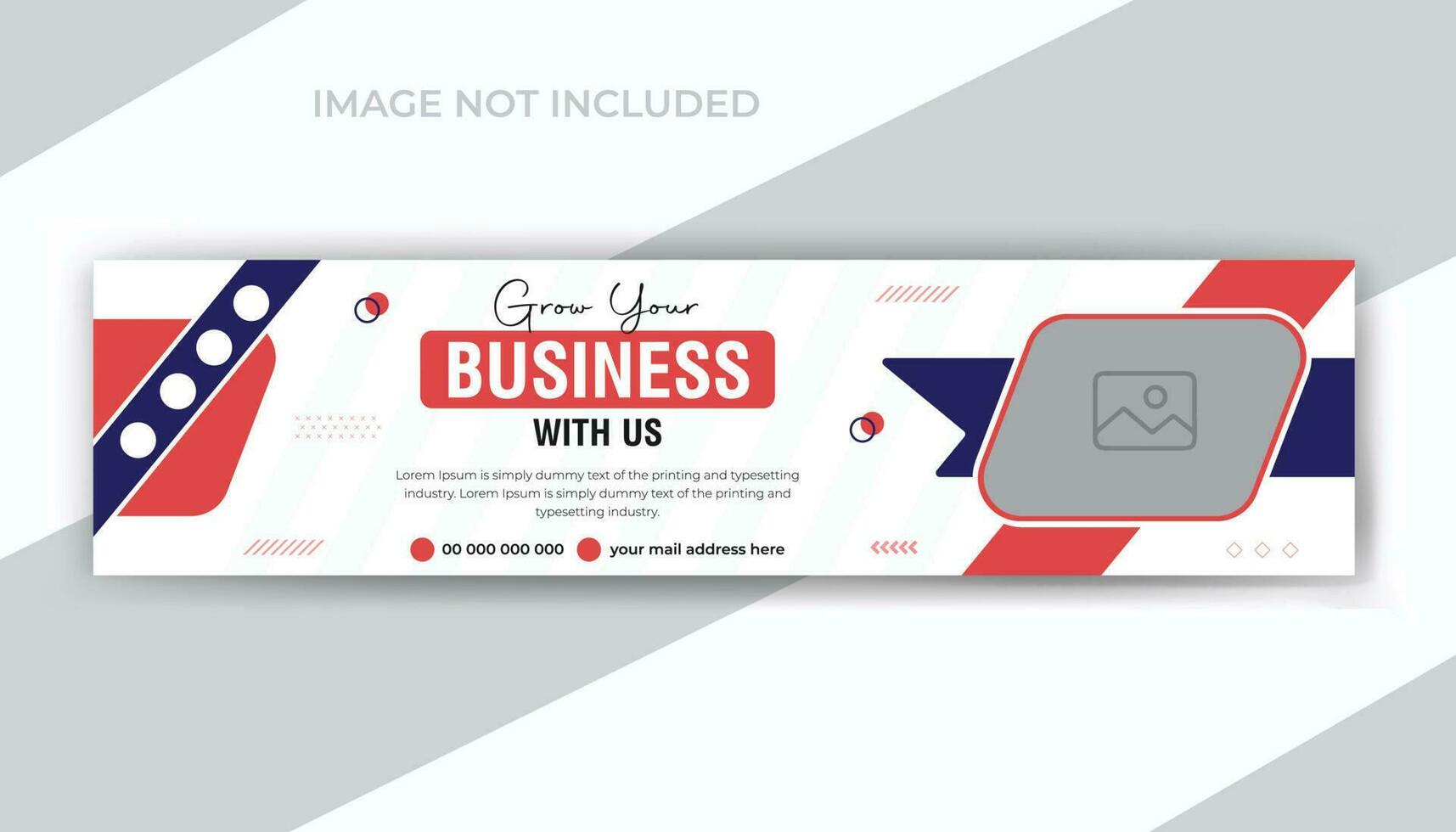 Modern business marketing agency social media timeline cover design or business conference web banner template vector