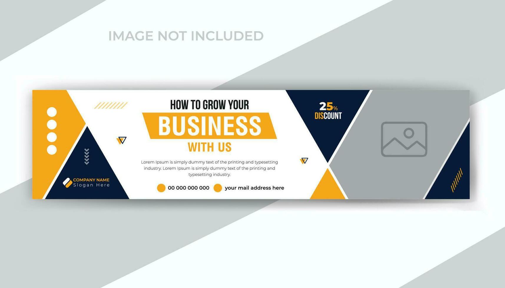 Business solutions agency timeline social media web banner template design vector