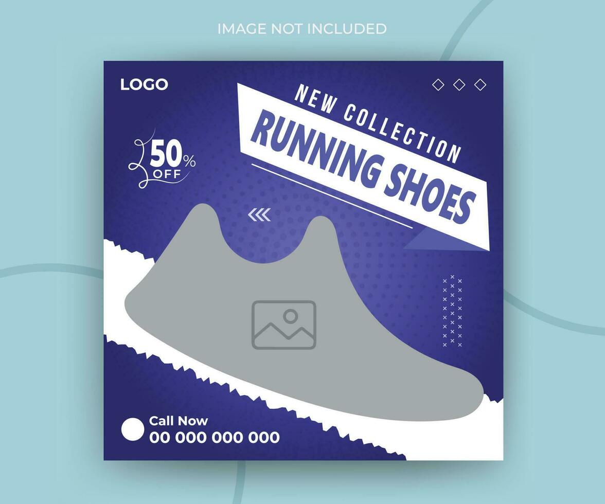 Exclusive shoes collection for timeline social media post web banner ads promotion template vector