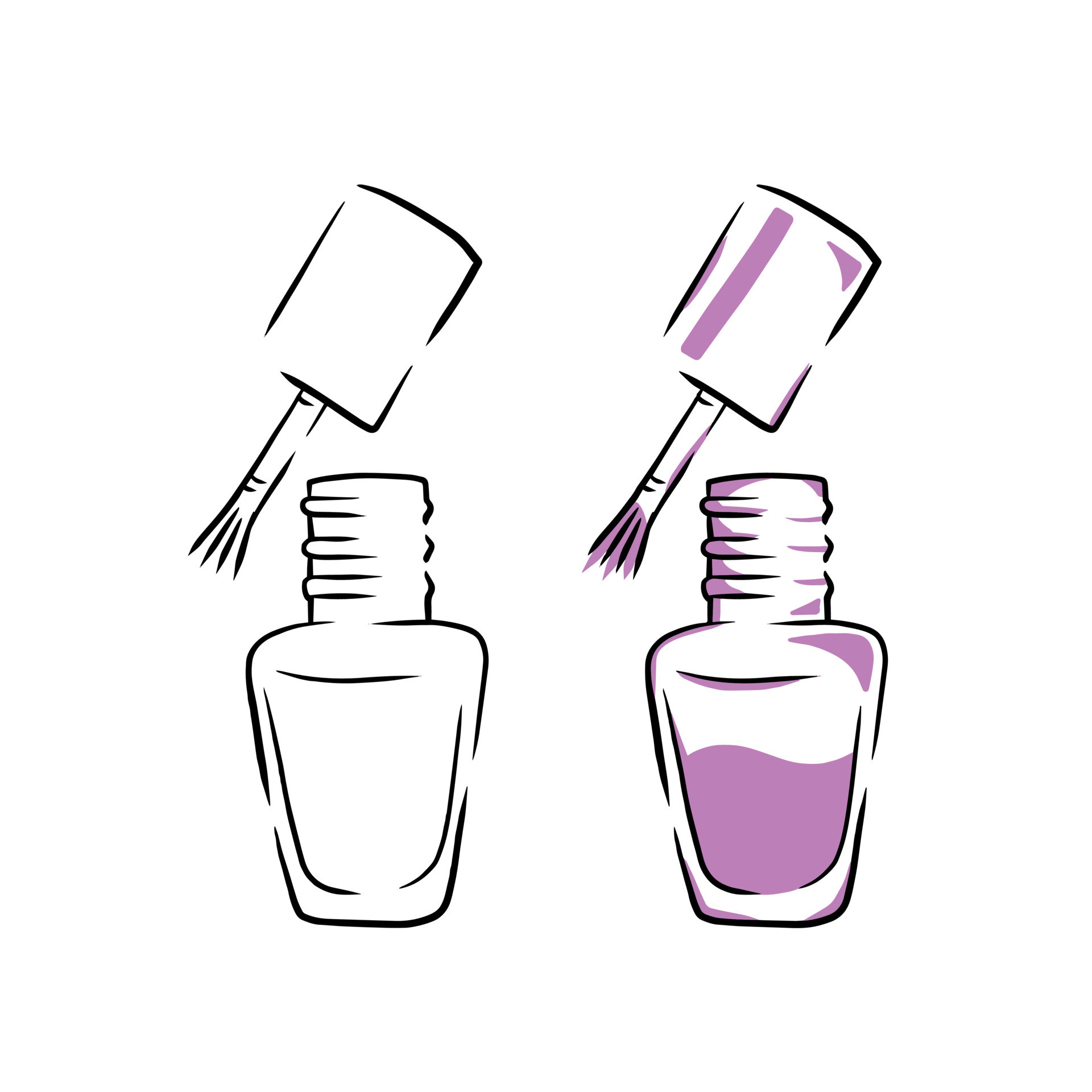 Nail polish sketch glamour illustration in a  Stock Illustration  58388290  PIXTA