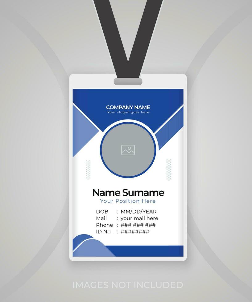 Modern and clean Identity Card template design vector