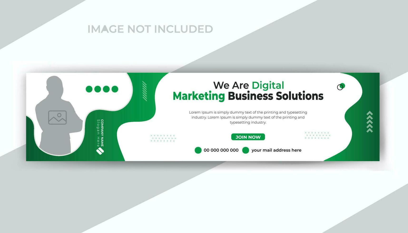 Corporate business company and digital marketing agency social media timeline cover or web banner template vector