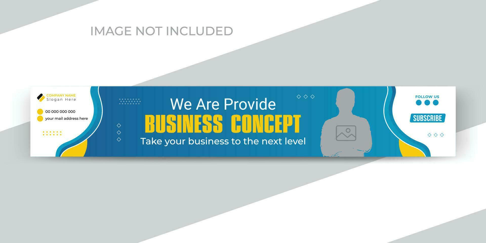 Modern and corporate business company timeline cover channel web banner design template vector