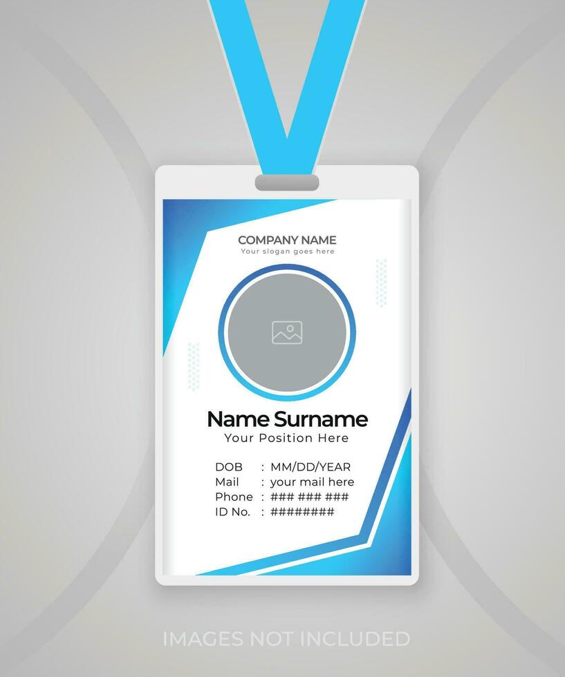 Modern and clean Identity Card template design vector