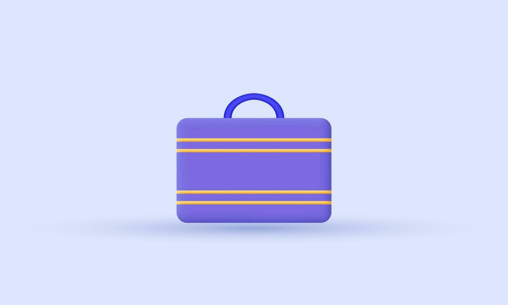 illustration creative businessman briefcase schoolbag education learning business 3d vector icon symbols isolated on background