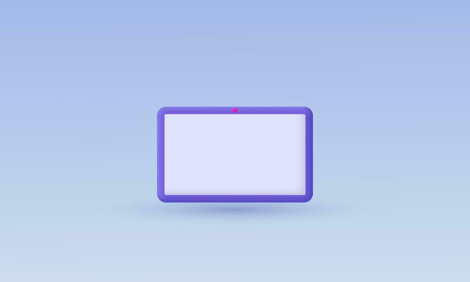 illustration creative style tablet mini camera 3d vector icon symbols isolated on background
