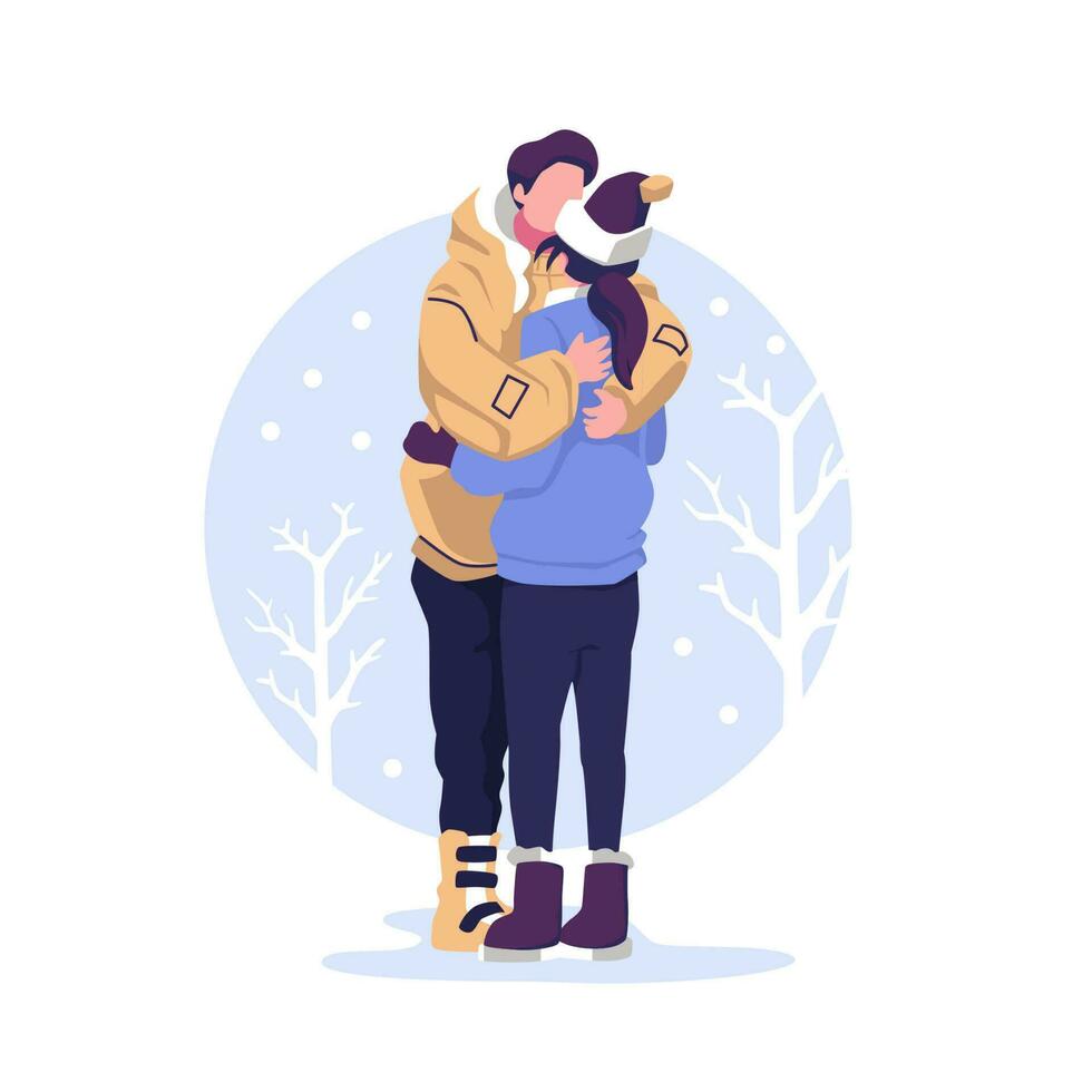 Romantic relationships flat style illustration vector design