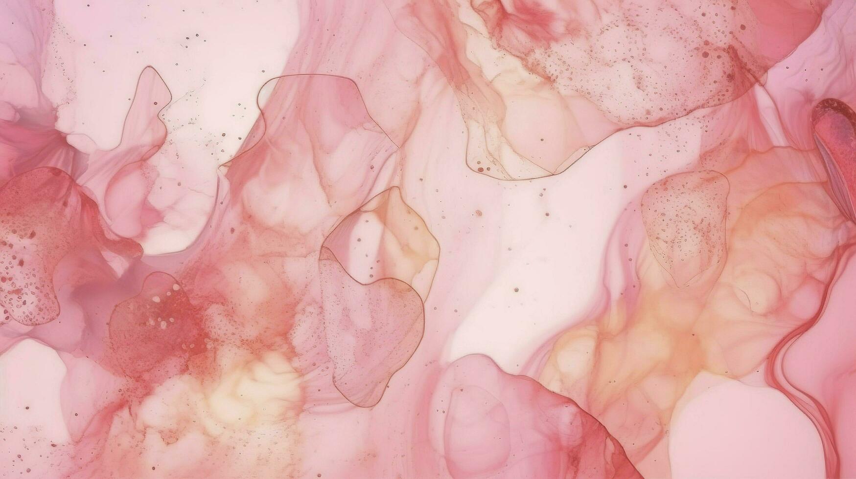 Abstract alcohol ink texture marble style background pink and gold texture, Pink abstract alcohol ink background fluid watercolor, generate ai photo