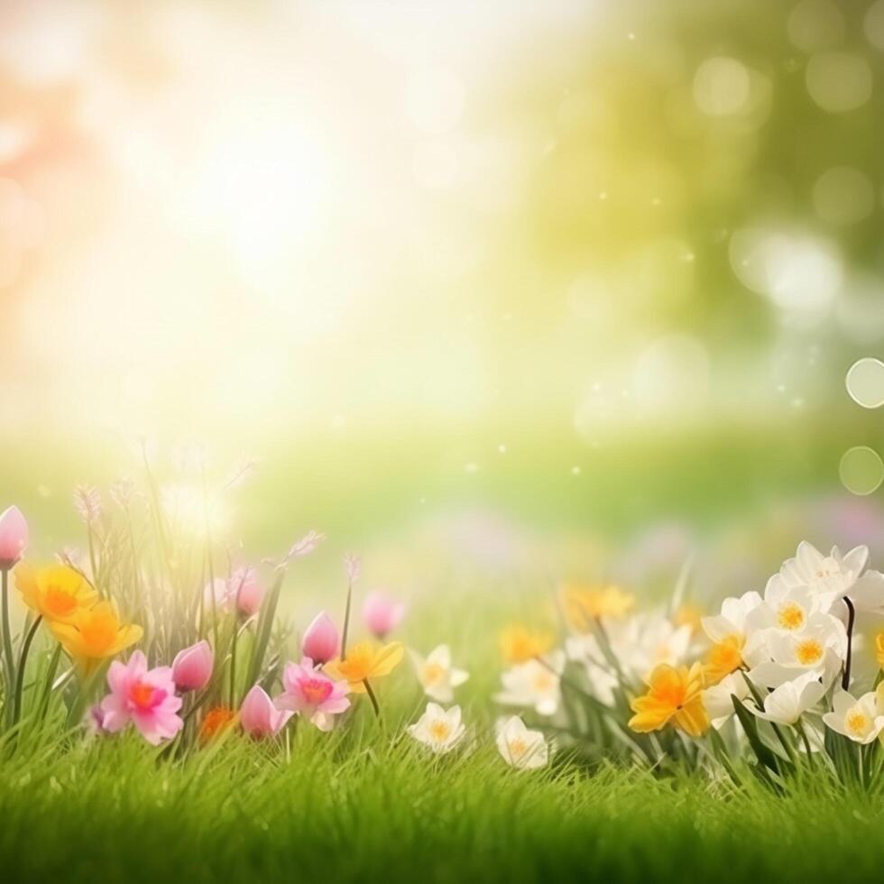 Spring natural background photo