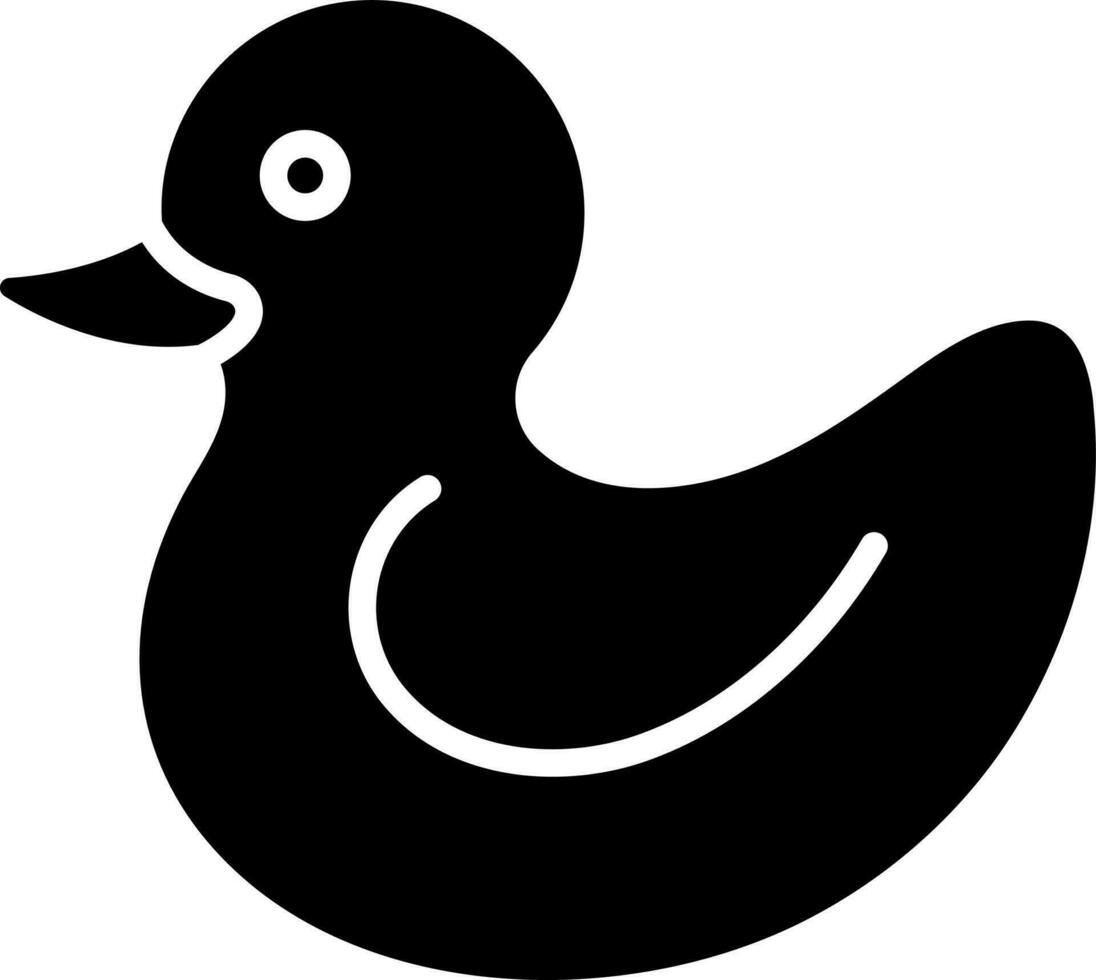 Vector illustration of baby toy Duck icon.