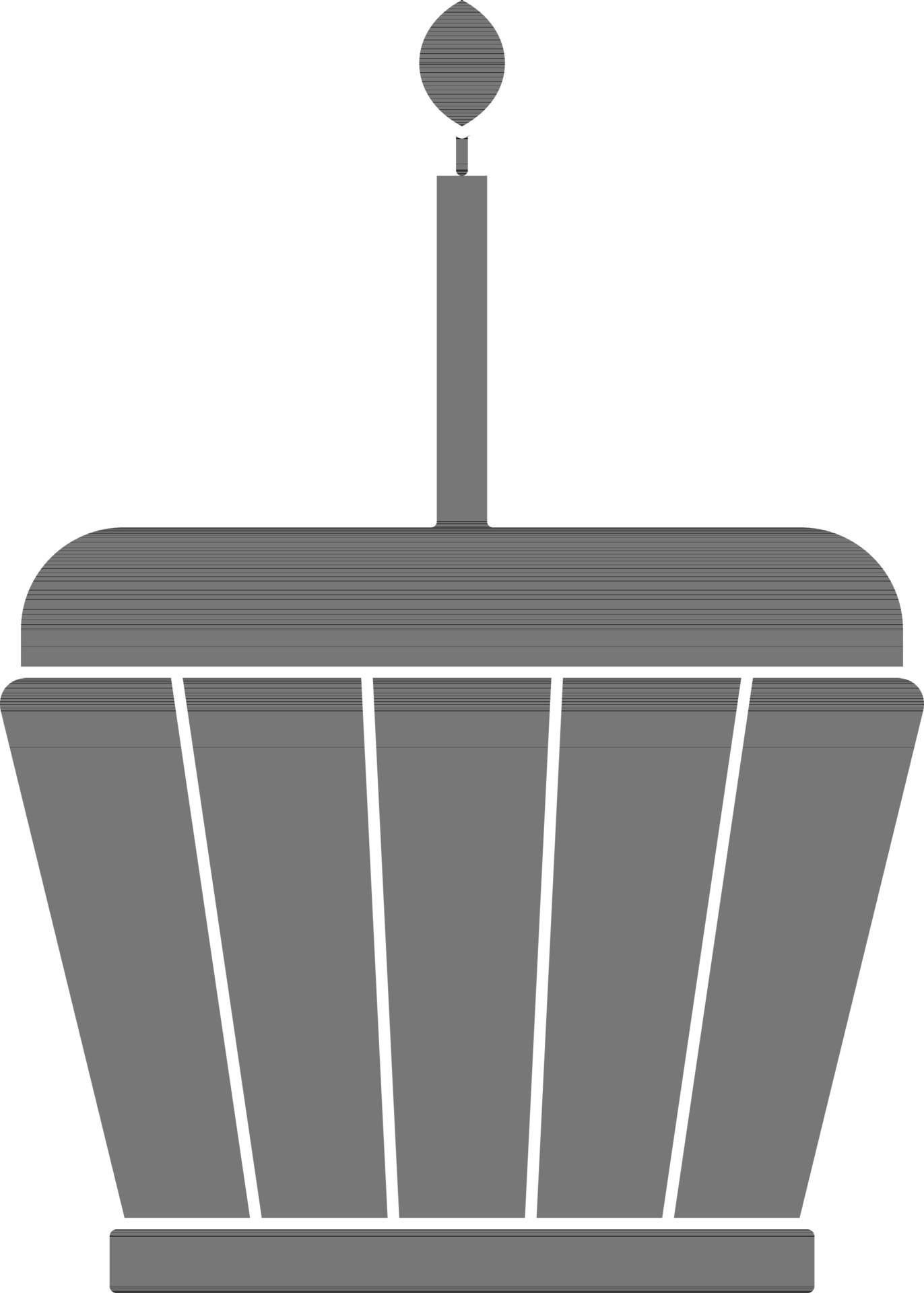 black and white cupcake with burning candle. 24391331 Vector Art at