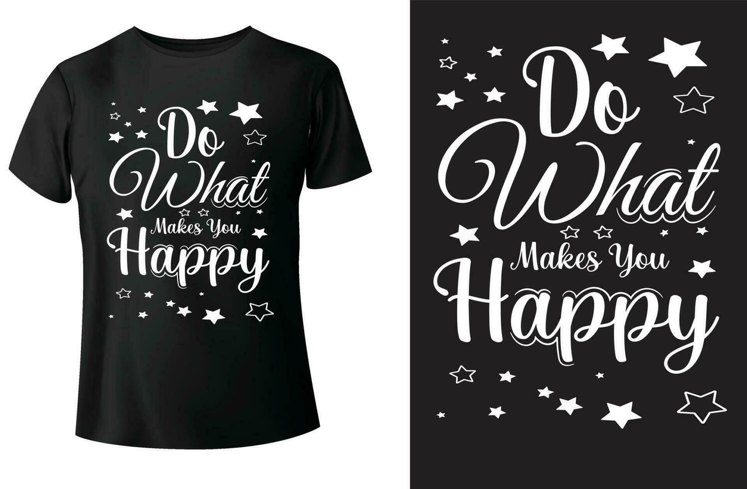 Do what makes you happy retro typography  t-shirt design and vector