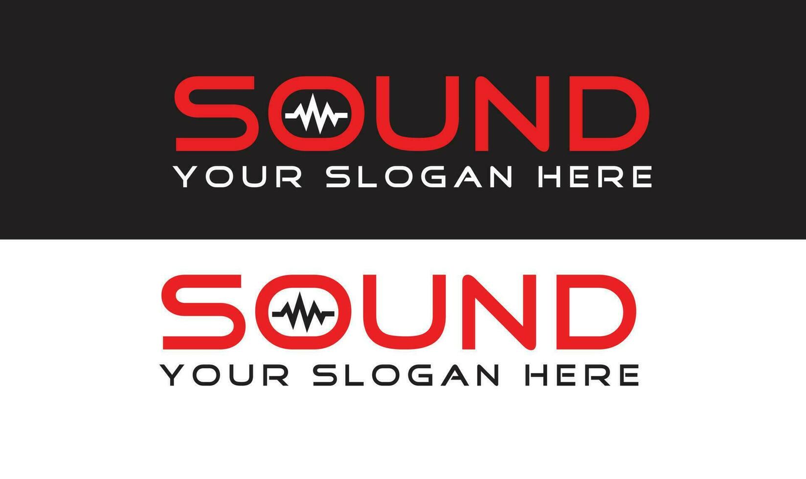 Sound Wave Logo Design and vector template