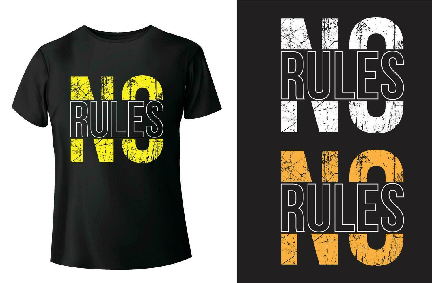 No rules modern quotes  typography t-shirt design and vector-template vector