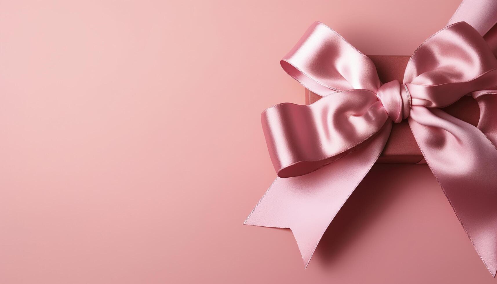 pink bow on a pink background , photo