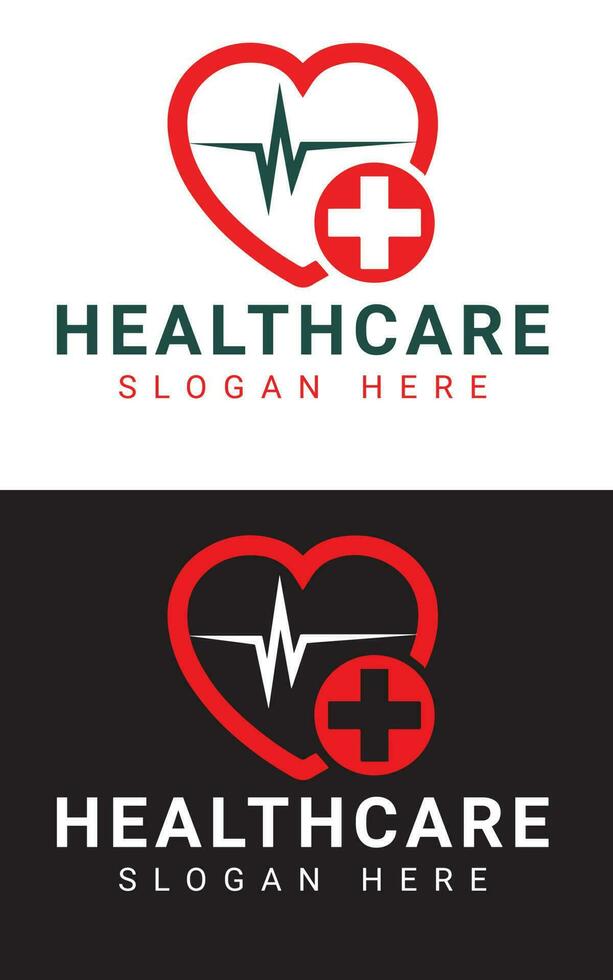 healthcare hospital  Logo Design and vector template