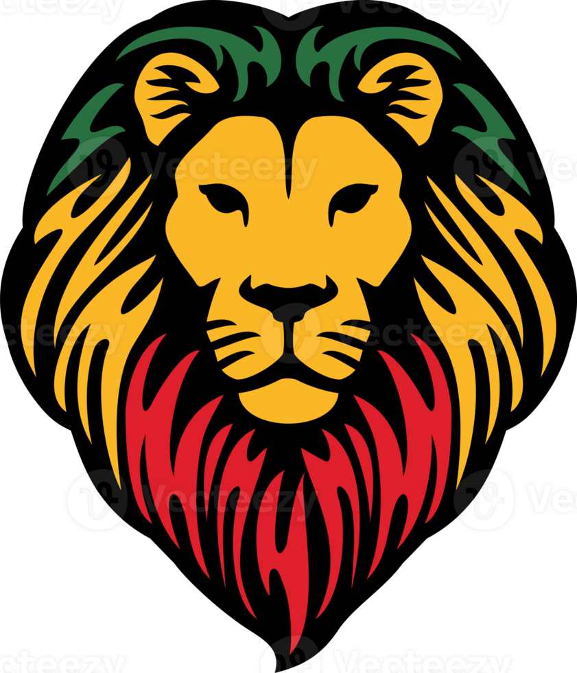 The Lion of Judah Head PNG Illustration