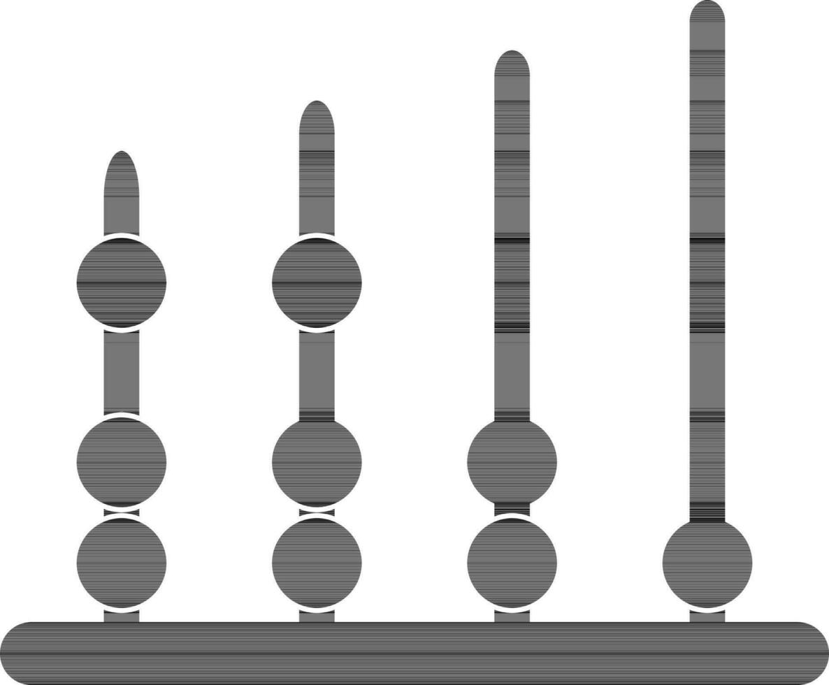 black and white adjustment levels. vector