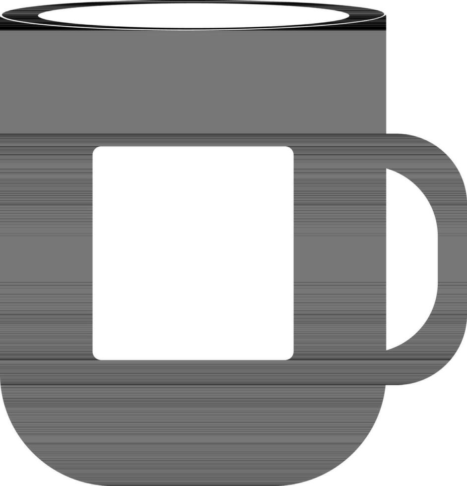 Flat style mug on white background. vector