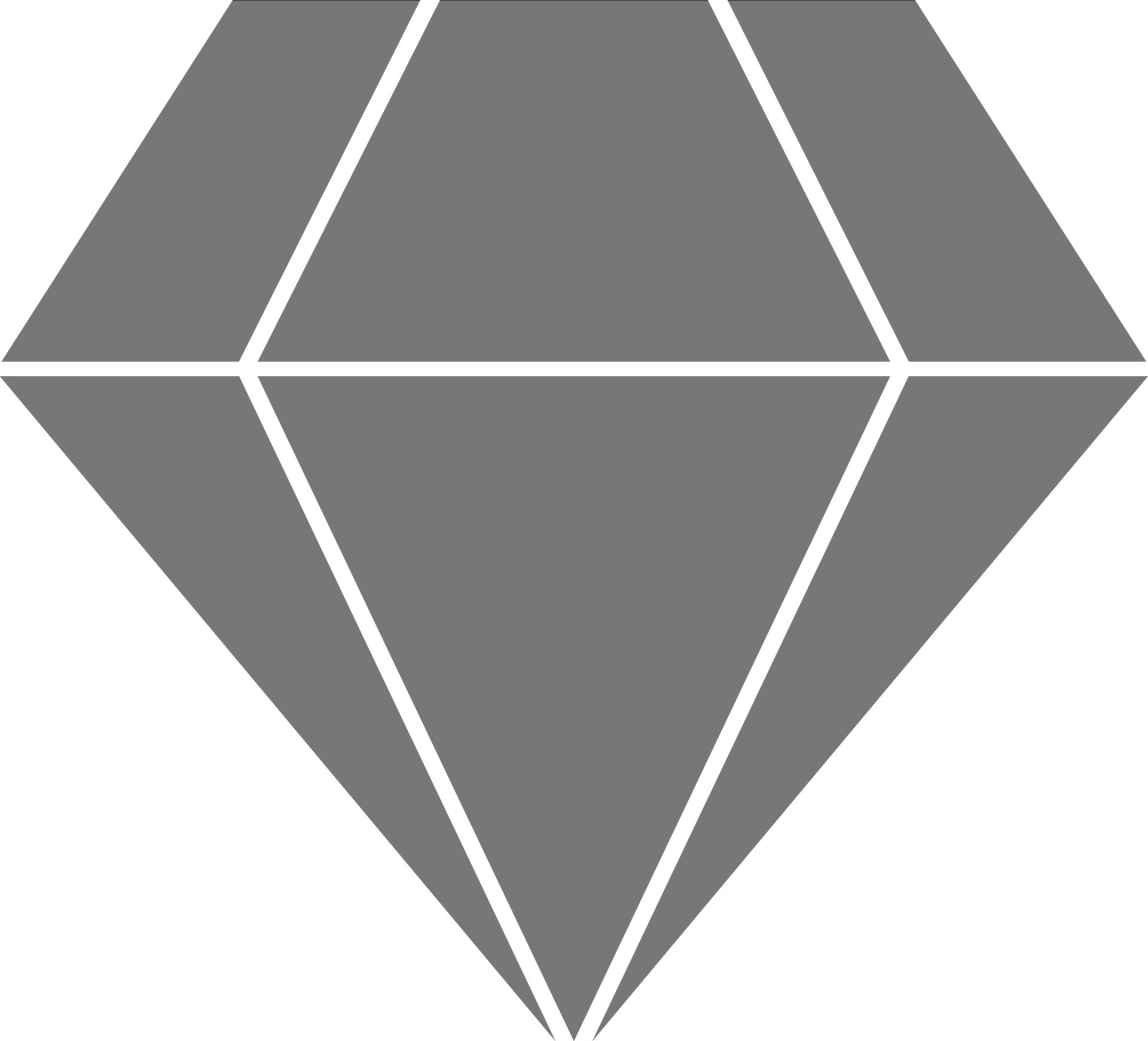 Black and white diamond. 24392072 Vector Art at Vecteezy