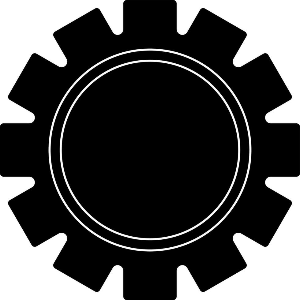 ajuste icono en negro color. glifo icono o símbolo. vector