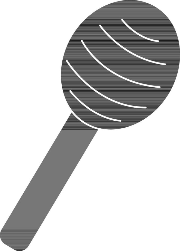 Black and white racket. vector