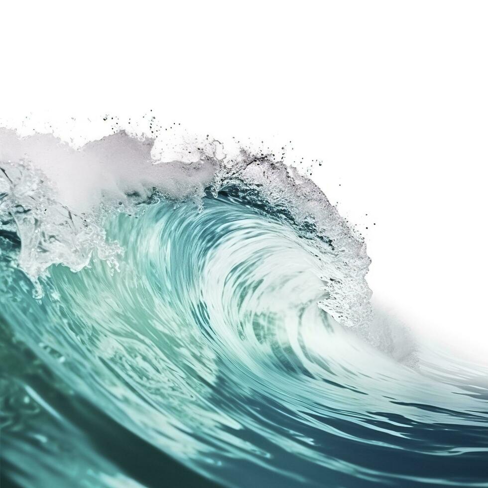 Sea waves world ocean day background illustration , generate ai photo