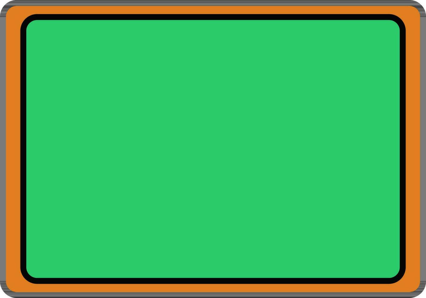 Green board icon in flat style. vector