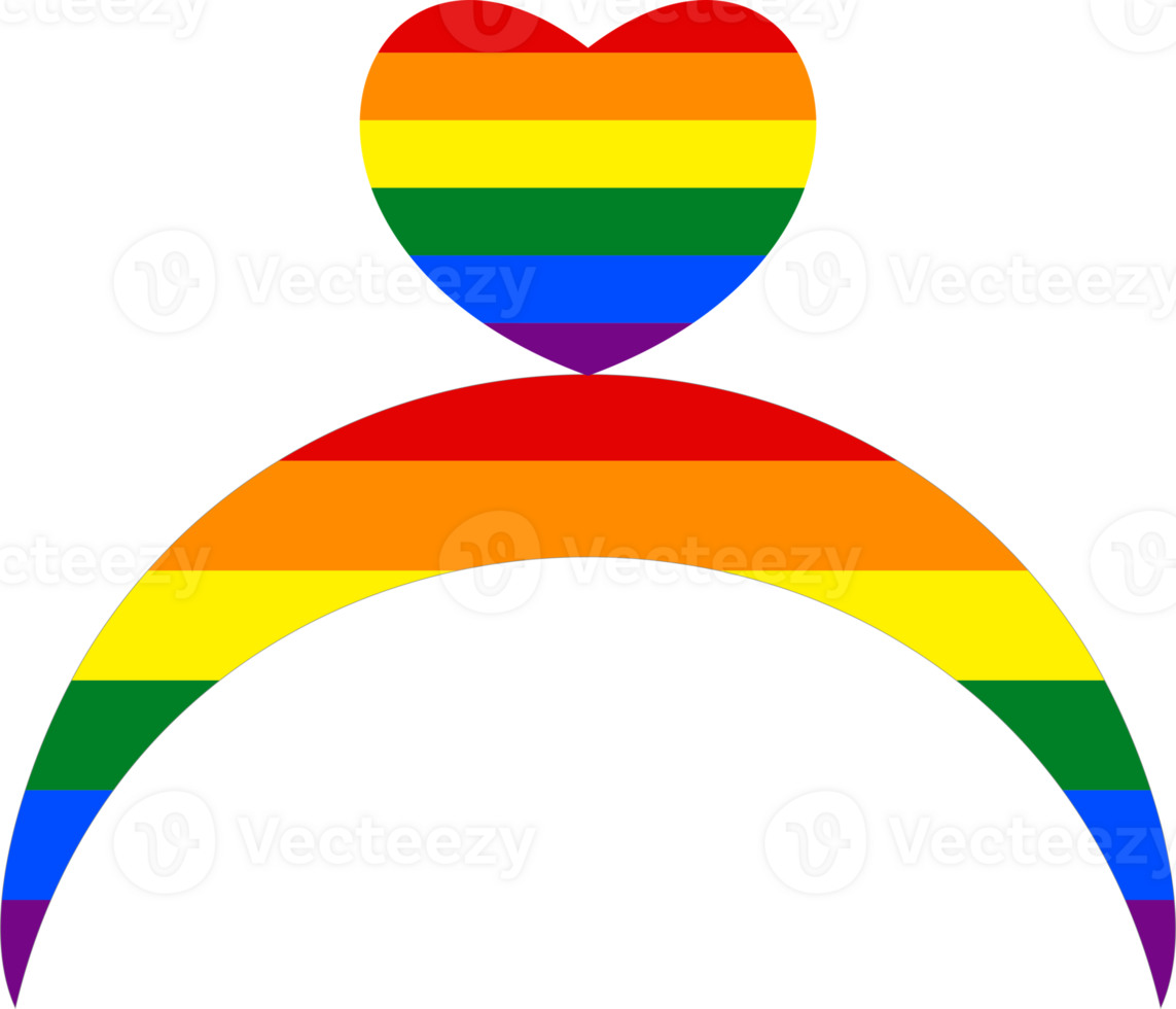 LGBTQ rainbow headband icon png