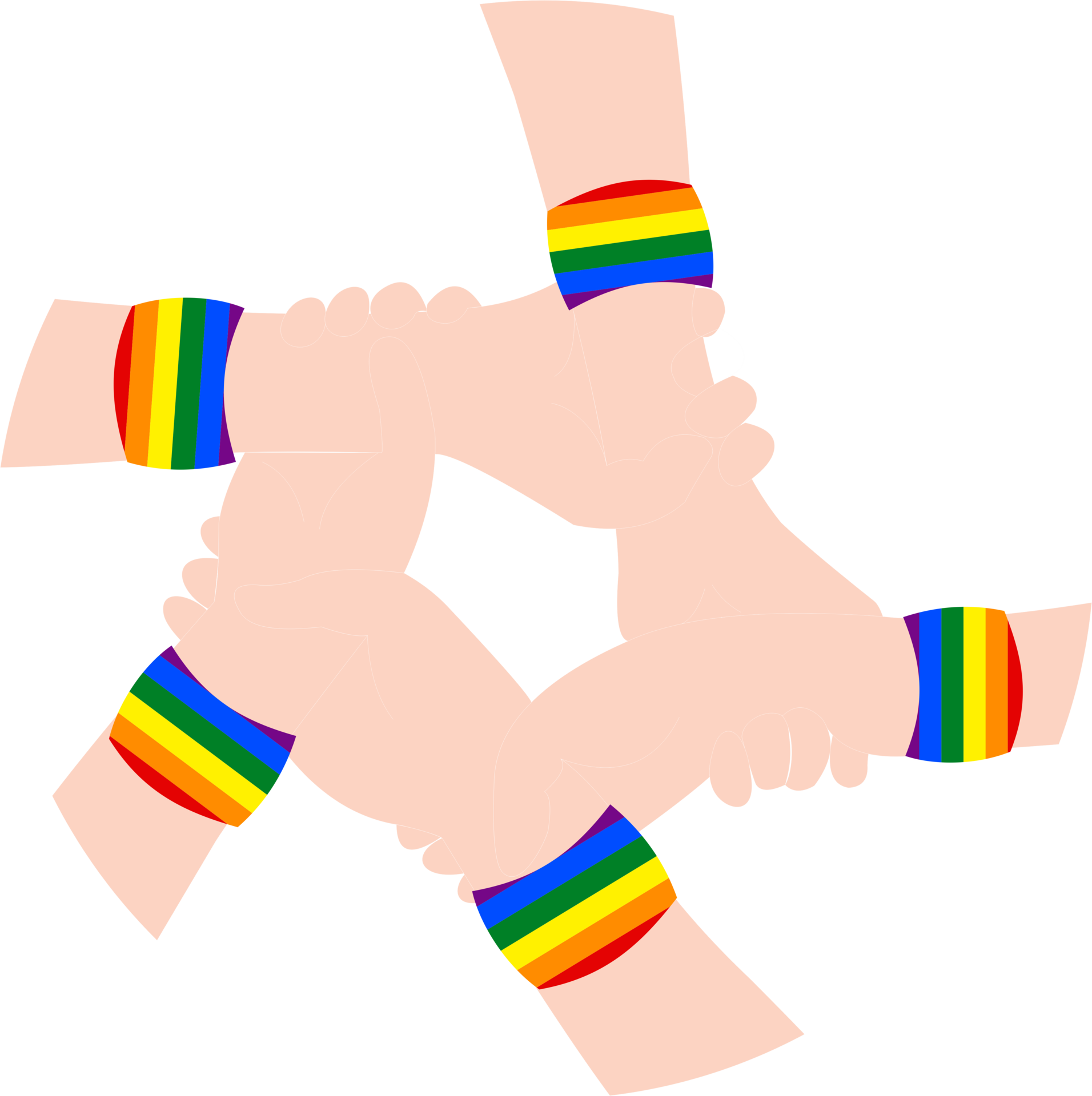 LGBTQ rainbow hand icon PNG 24393083 PNG