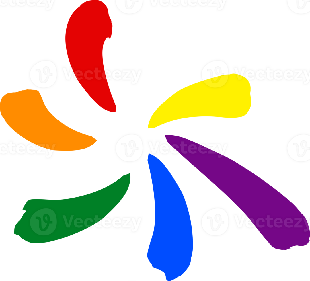 LGBTQ rainbow element PNG