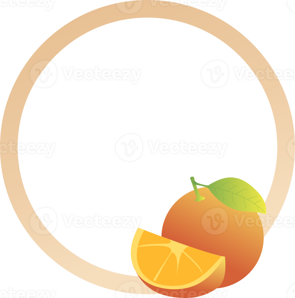 Orange frame background PNG