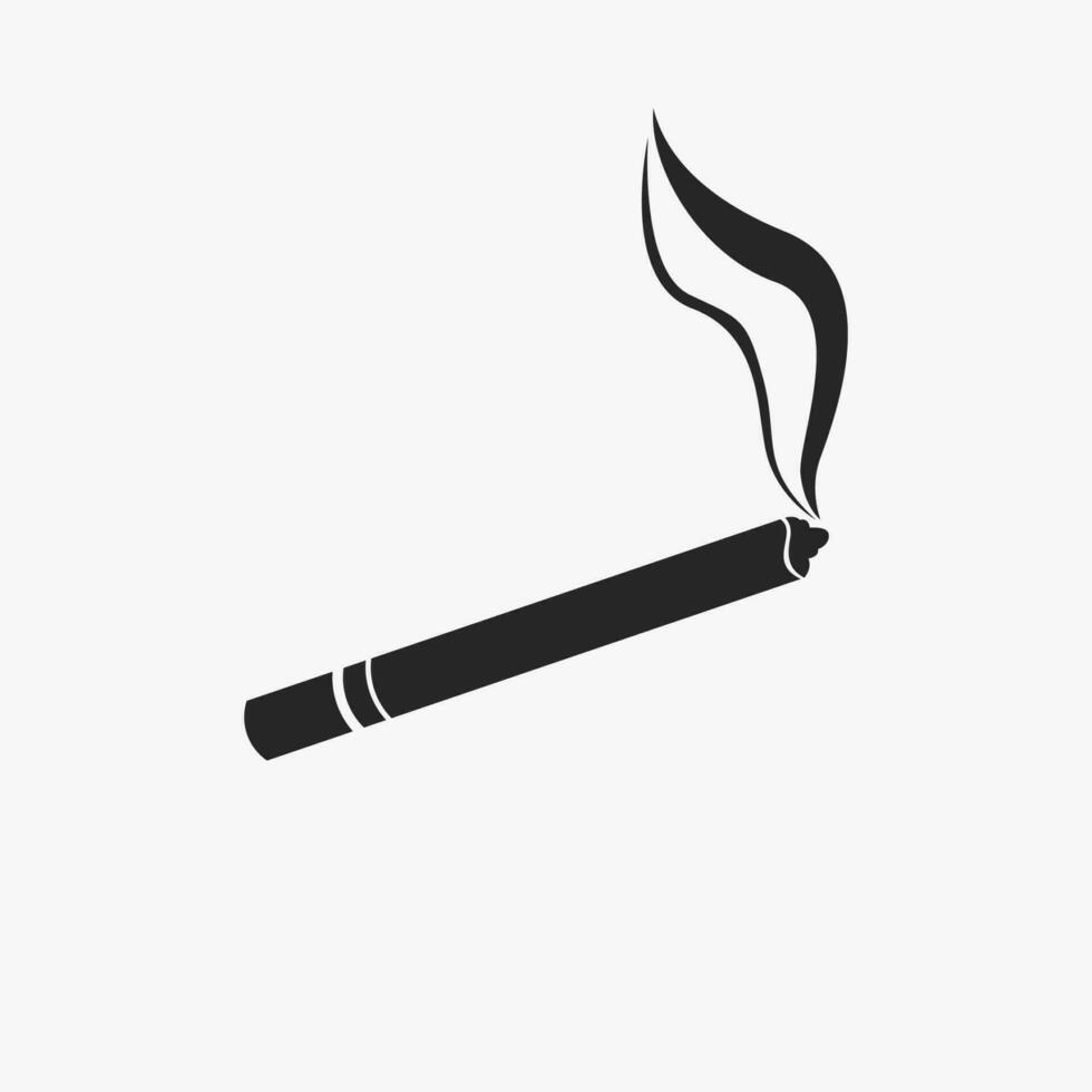 fumar plano icono, vector ilustración
