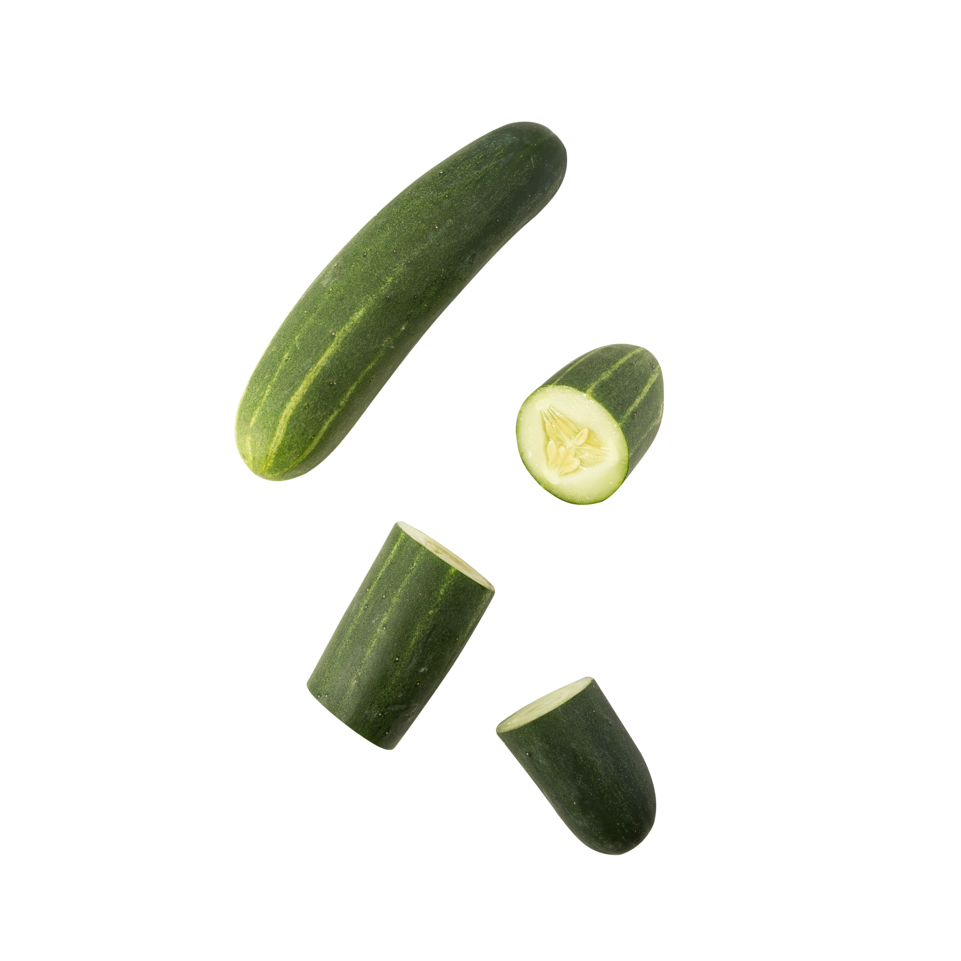 Falling Cucumber slice cutout, Png file 24393308 PNG
