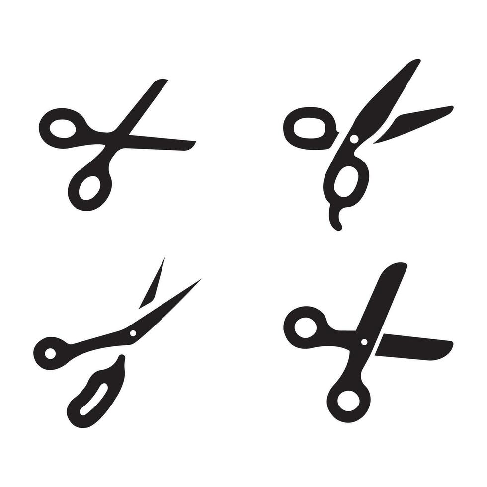 scissors icon vector