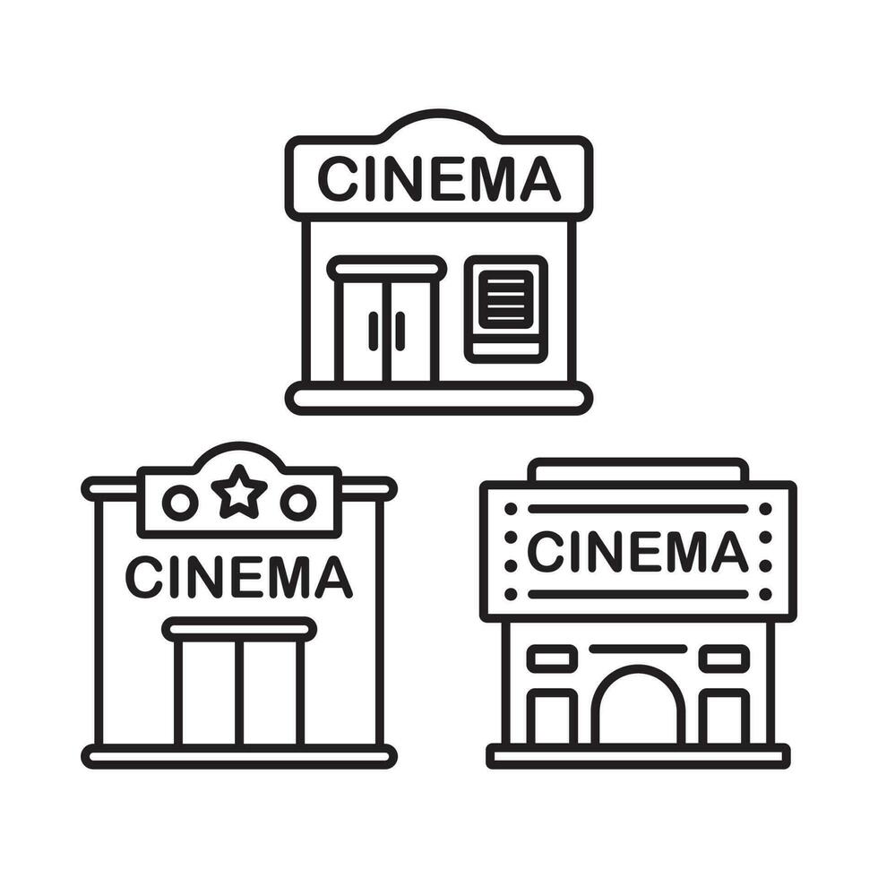 cine icono vector