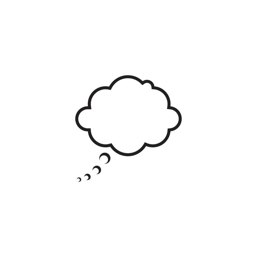 speech bubble logo vector