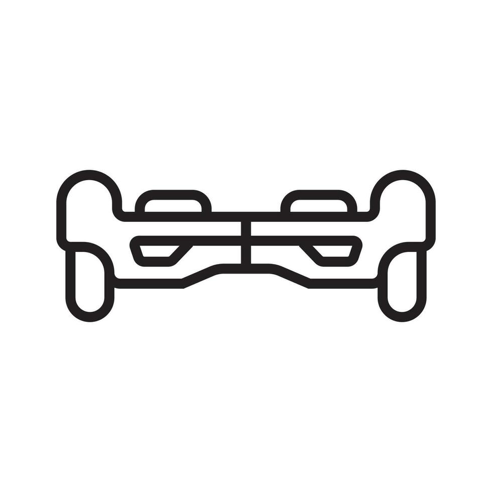 hoverboard icono vector