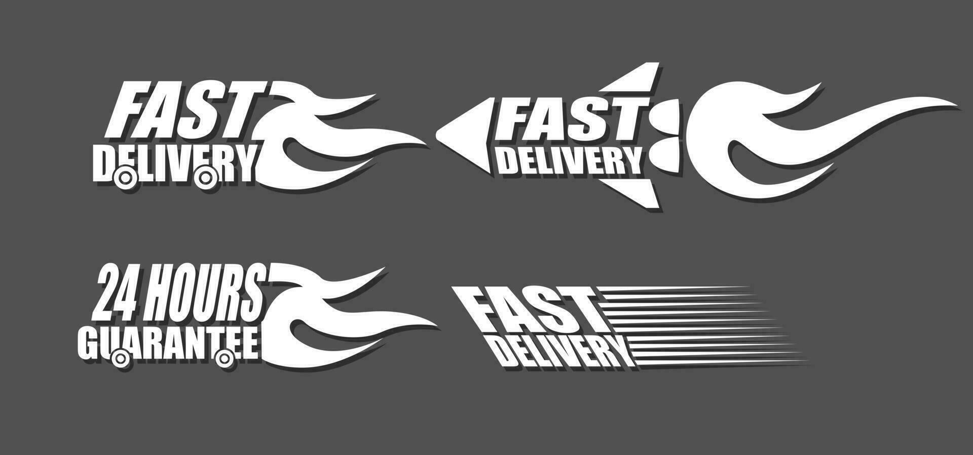 Fast Delivery Icon Sets, Vector Illustration