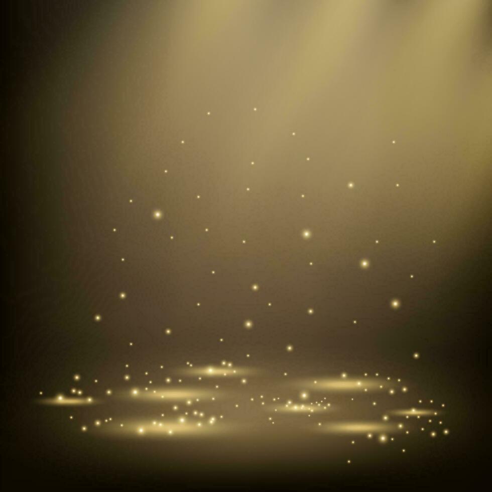 Elegant spotlights shining with sparkles, Vector Illustration