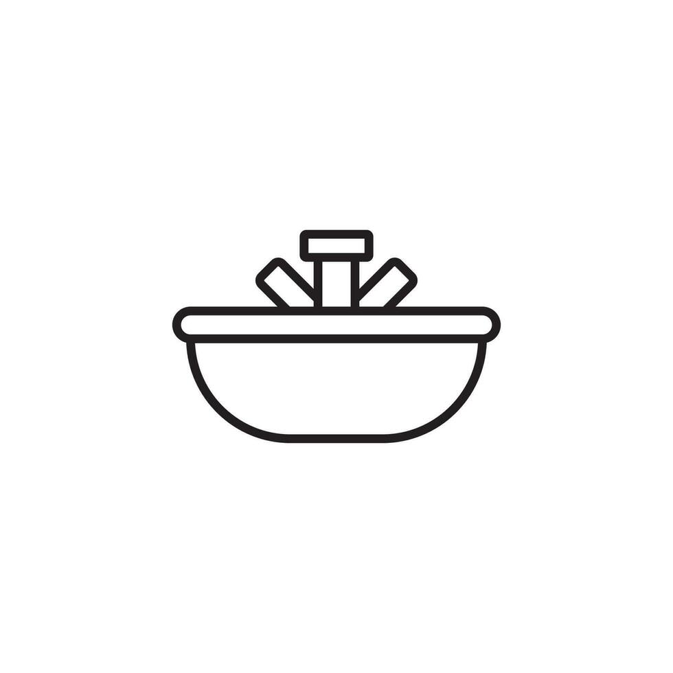 icon wastafel vector illustration logo design
