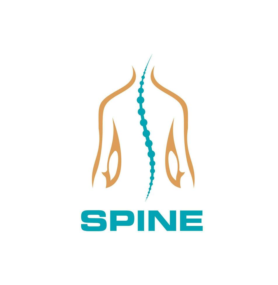 Spine chiropractic icon, physiotherapy of pain vector