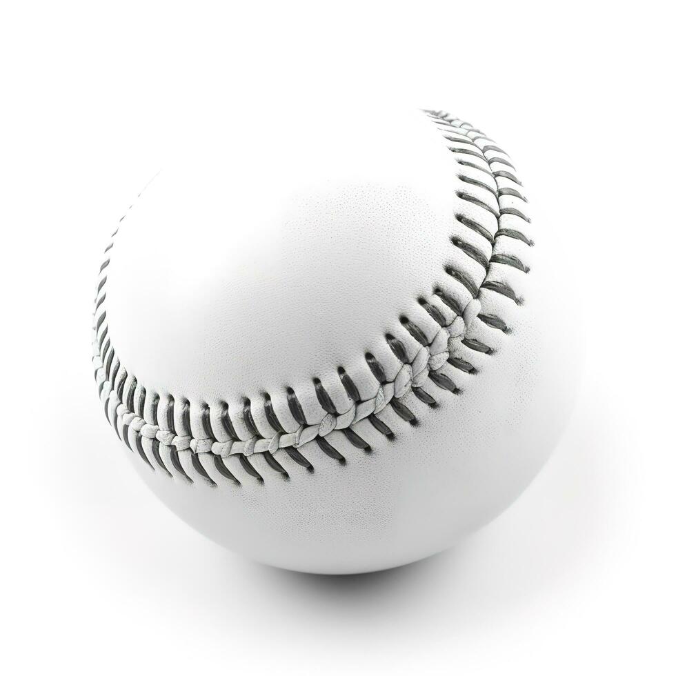 baseball isolated on white background, generate ai photo