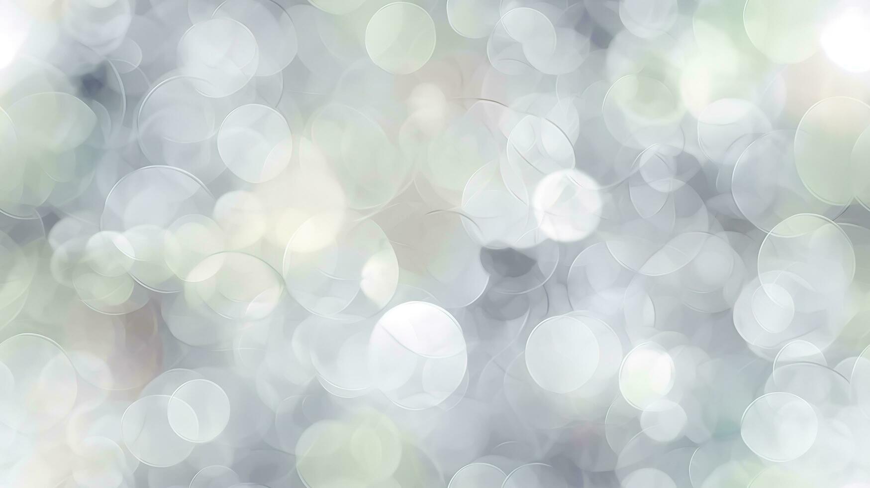 Abstract snowfall, White bokeh, defocus glitter, blur on grey background. illustration, generate ai photo