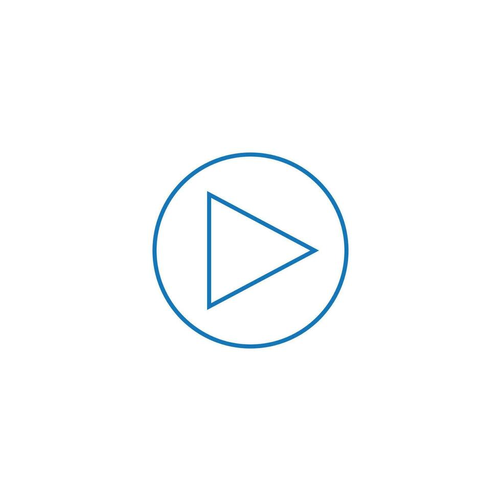 play button vector icon