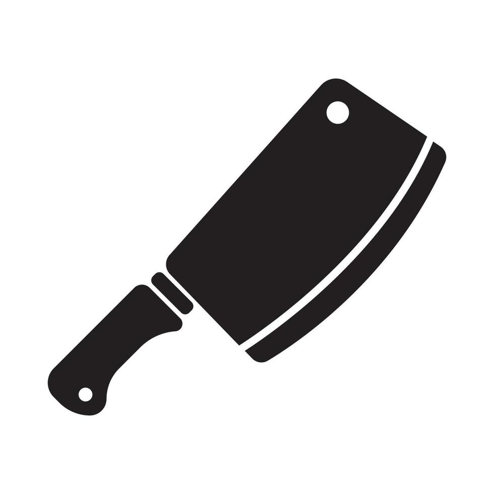 Carnicero cuchillo icono vector